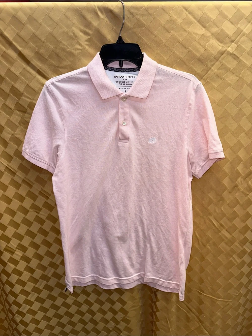 Banana Republic Men's Polo Shirt - Pale Pink